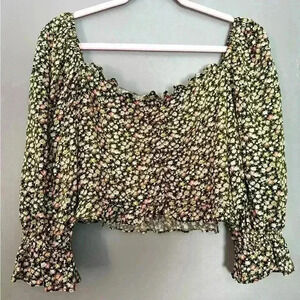 Dress Forum Los Angeles Floral Women's Crop Top (440)